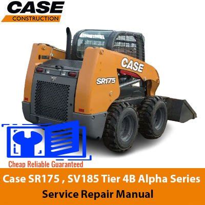 case sr175 skid steer repair